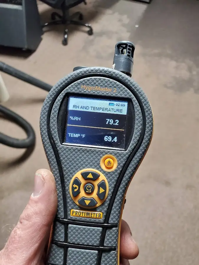 Moisture meter humidity assessment for Fire & Smoke Damage Restoration in Oviedo